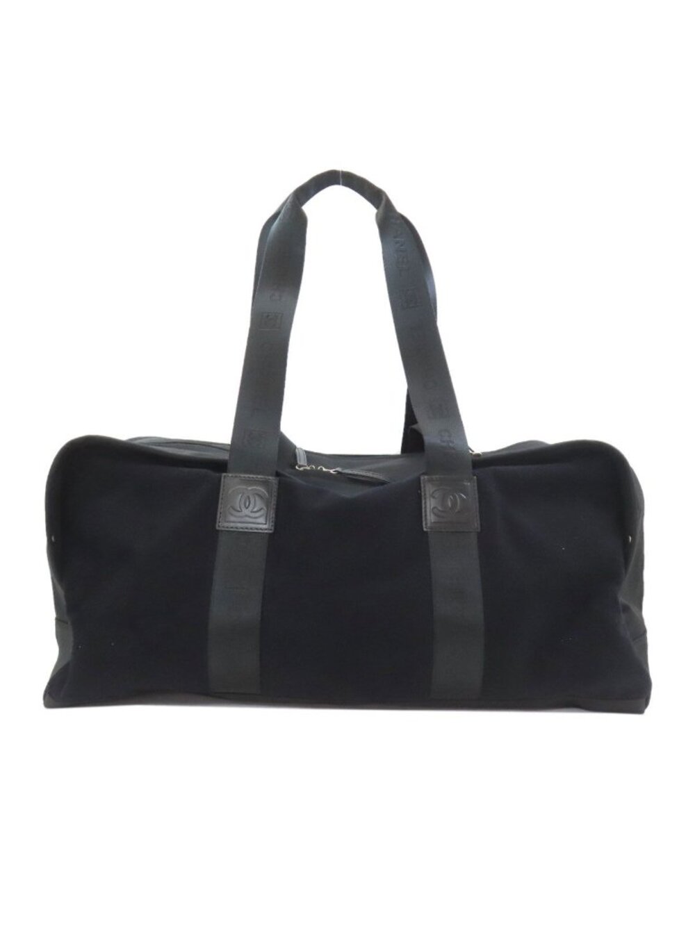 Chanel Sports Line Silver Boston Bag Nylon
